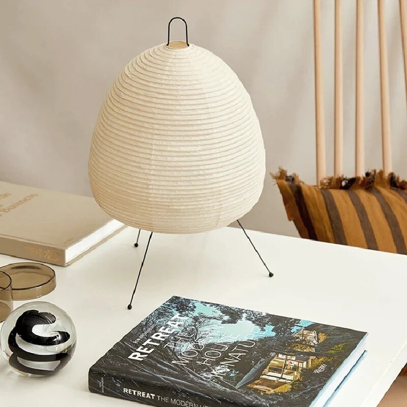 Japanese Rice Paper LED Table Lamp - Small Table Light