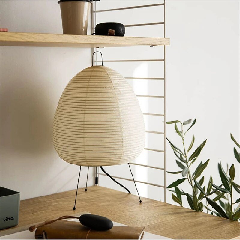 Japanese Rice Paper LED Table Lamp - Small Table Light