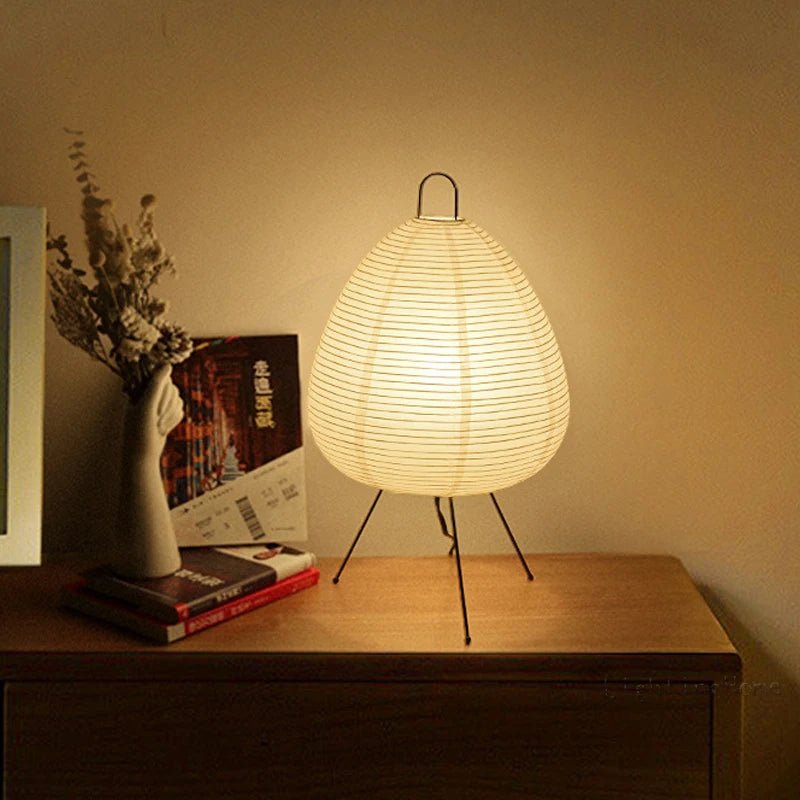 Japanese Rice Paper LED Table Lamp - Small Table Light