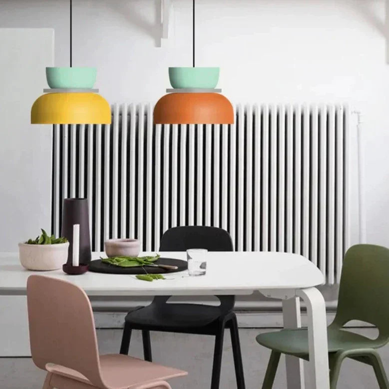 Nordic Macaron Pendant Light - Colorful Kitchen Hanging Lights
