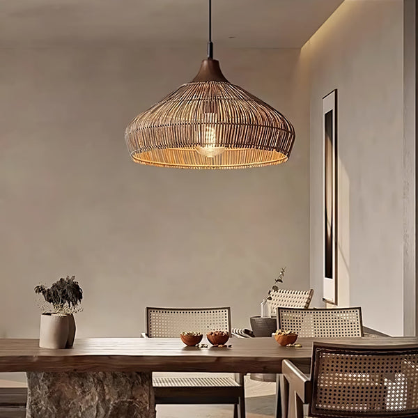 Rattan Hanging Ceiling Light Fixture