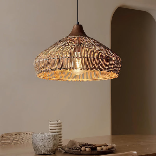 Rattan Hanging Ceiling Light Fixture