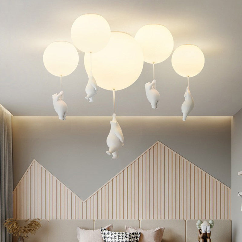 Unique Bear Balloon Pendant Light
